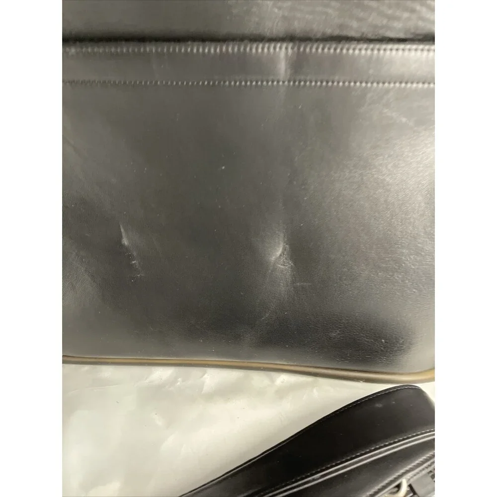 NAVA Briefcase, Leather, Black NWT